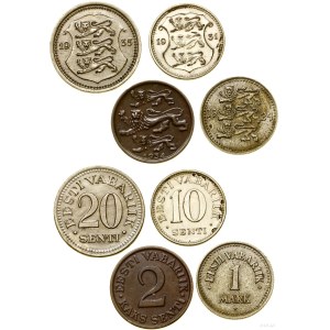 Estonia, set of 4 coins, 1924–1935, Tallinn