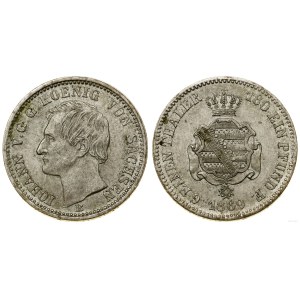 Germany, 1/6 thaler, 1869 B, Dresden