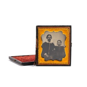 Charles H. Cary (1829–1878), Daguerreotype in a case—Portrait of a Mother and Daughter, late 1850s