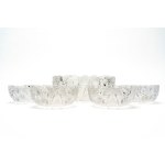 Fruit salad set made of clear-cut Bohemian crystal