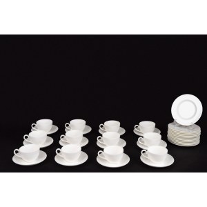 Čajová souprava z bílého porcelánu, Villeroy &amp; Boch