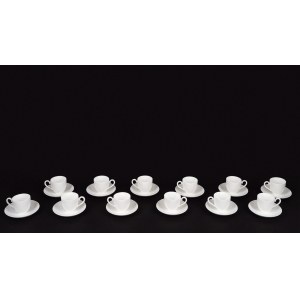 White porcelain coffee set, Villeroy &amp; Boch