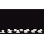 White porcelain coffee set, Villeroy &amp; Boch