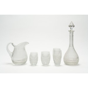 Bohemian crystal glassware set