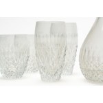 Bohemian crystal glassware set