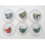 Nam June Paik, Videograms Mitterteich for the Illy Collection. Signature mugs