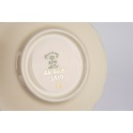 Six white porcelain coffee cups with blue and gold rims, KPM, 20th century