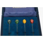 Set of four cocktail forks, Fabergé