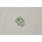 White porcelain set with a gold-tone wavy edge. Laveno Verbano.