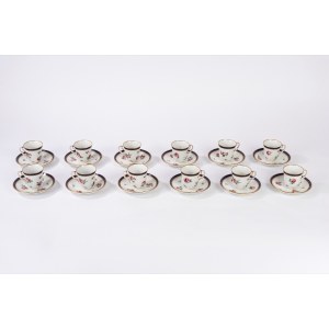 12 coffee cups with saucers, Richard Ginori