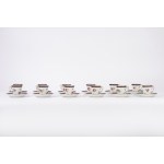 12 coffee cups with saucers, Richard Ginori