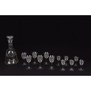 Cut-crystal liquor set