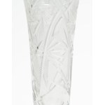 Five Bohemian crystal flutes