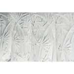Five Bohemian crystal flutes