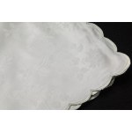 Pratesi white Flanders tablecloth with 12 napkins