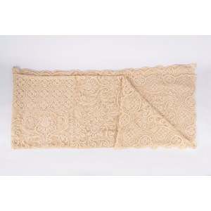 Large tablecloth embroidered with cotton filet