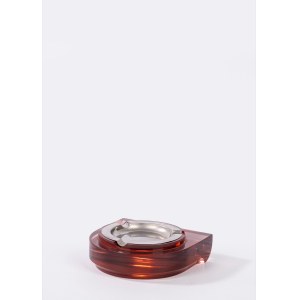Perspex and metal ashtray, 1970s