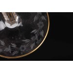 Moser. Set of six crystal flutes.