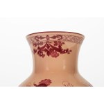 A vermilion Ming-style Italian porcelain vase. Richard Ginori