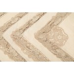 Burano lace tablecloth with 12 napkins