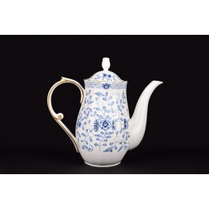 Large blue-and-white porcelain teapot, Narumi for Fornari &amp; Fornari, Rome