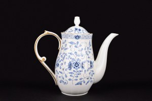 Large blue and white porcelain teapot, Narumi for Fornari & Fornari Roma