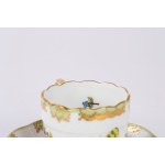 Important polychrome porcelain dinner service for 12, Queen Victoria, Herend, Hungary