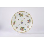 Important polychrome porcelain dinner service for 12, Queen Victoria, Herend, Hungary