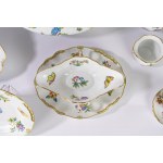 Important polychrome porcelain dinner service for 12, Queen Victoria, Herend, Hungary