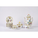 Important polychrome porcelain dinner service for 12, Queen Victoria, Herend, Hungary