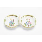 Queen Victoria polychrome porcelain dinner set. Herend, Hungary