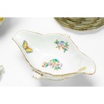 Queen Victoria polychrome porcelain dinner set. Herend, Hungary