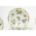 Queen Victoria polychrome porcelain dinner set. Herend, Hungary