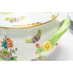 Queen Victoria polychrome porcelain dinner set. Herend, Hungary