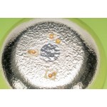 Dogale by Greggio. Silver-orange Murano glass centerpiece.