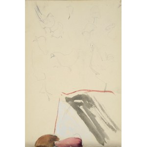 Włodzimierz TETMAJER (1861–1923), Sketches of Hens and a Rooster