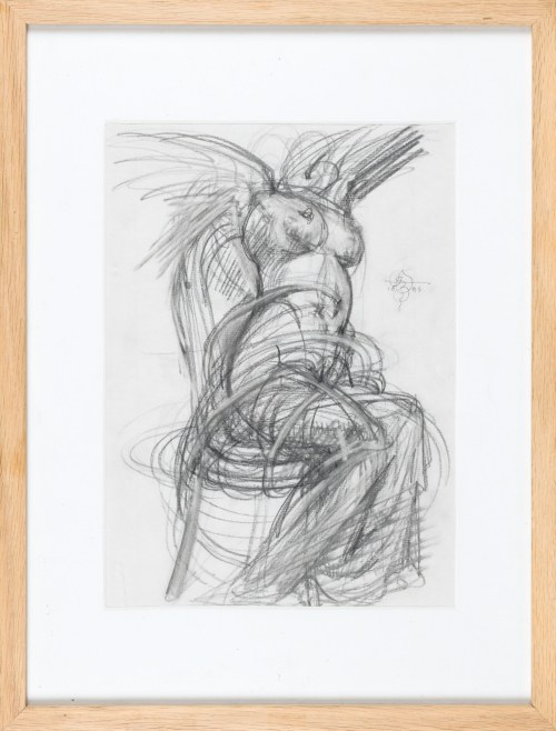 Franciszek STAROWIEYSKI (1930-2009), Akt na krześle, 1994