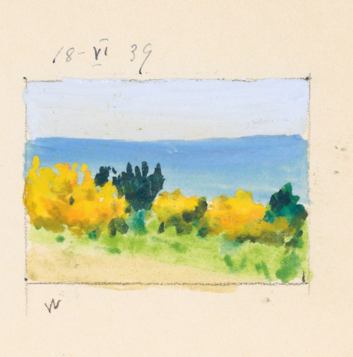 Soter August JAXA-MAŁACHOWSKI (1867-1952), Wejście na plażę, 1939