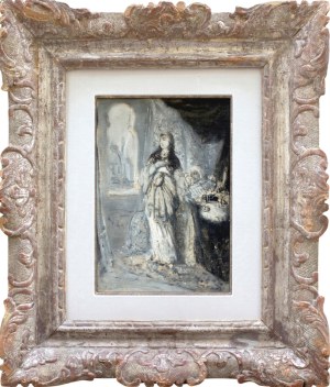 Maurycy GOTTLIEB (1856-1879), Recha, 1877 Scena z „Natana Mędrca”, dramatu Gottholda Ephraima Lessinga