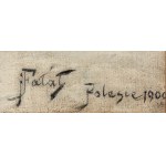 Julian FAŁAT (1853 - 1929), Zimowy wschód słońca na Polesiu, 1900