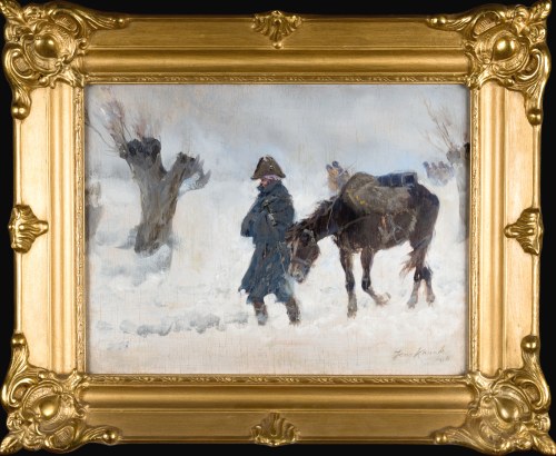Jerzy KOSSAK (1886-1955), Odwrót spod Moskwy