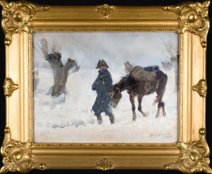 Jerzy KOSSAK (1886-1955), Odwrót spod Moskwy