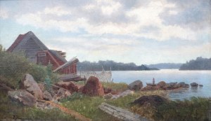 Józef JAROSZYŃSKI (1835-1900), Nad rzeką, 1891