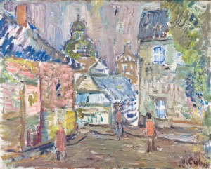Jan CYBIS (1897-1972), Miasteczko, 1965