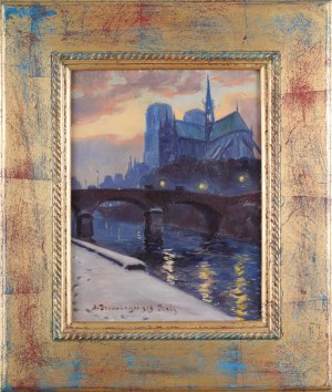 Aleksander DZWONKOWSKI (1885-1969), Katedra Notre Dame w Paryżu, 1929