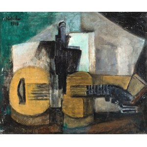 Alicja HALICKA (1889–1974), Zátiší s kytarou
