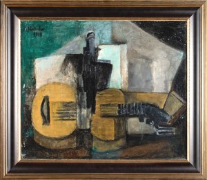 Alicja HALICKA (1889-1974), Still life with guitar