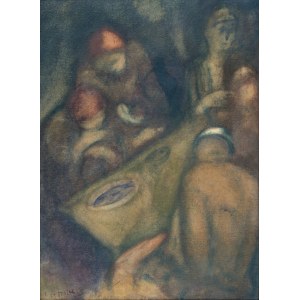 Leopold GOTTLIEB (1883-1934), At the table, circa 1927