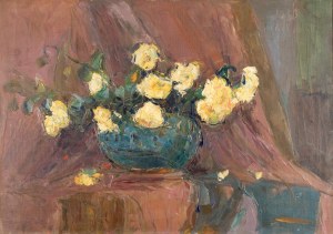 Włodzimierz TERLIKOWSKI (1873-1951), Żółte róże, 1923