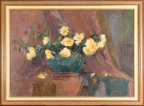 Włodzimierz TERLIKOWSKI (1873-1951), Żółte róże, 1923
